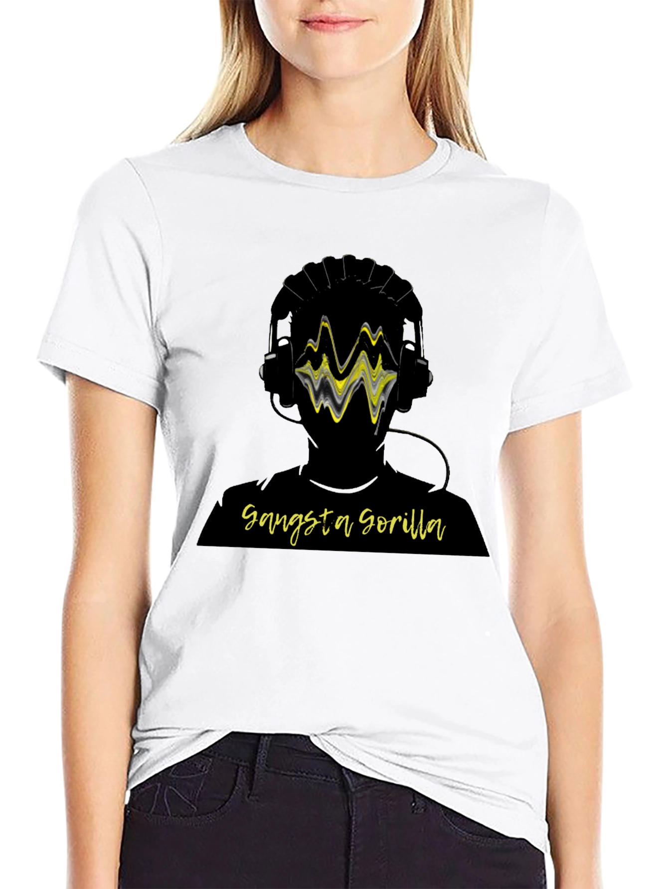 Gangsta Gorilla DJ Graphic Tee