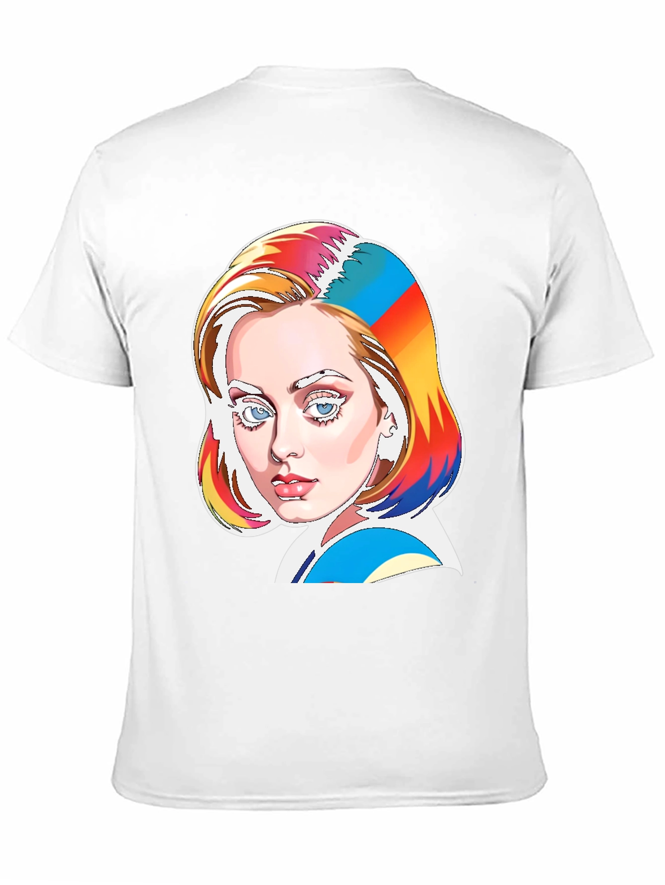 Vibrant Adele Pop Art Black T-Shirt