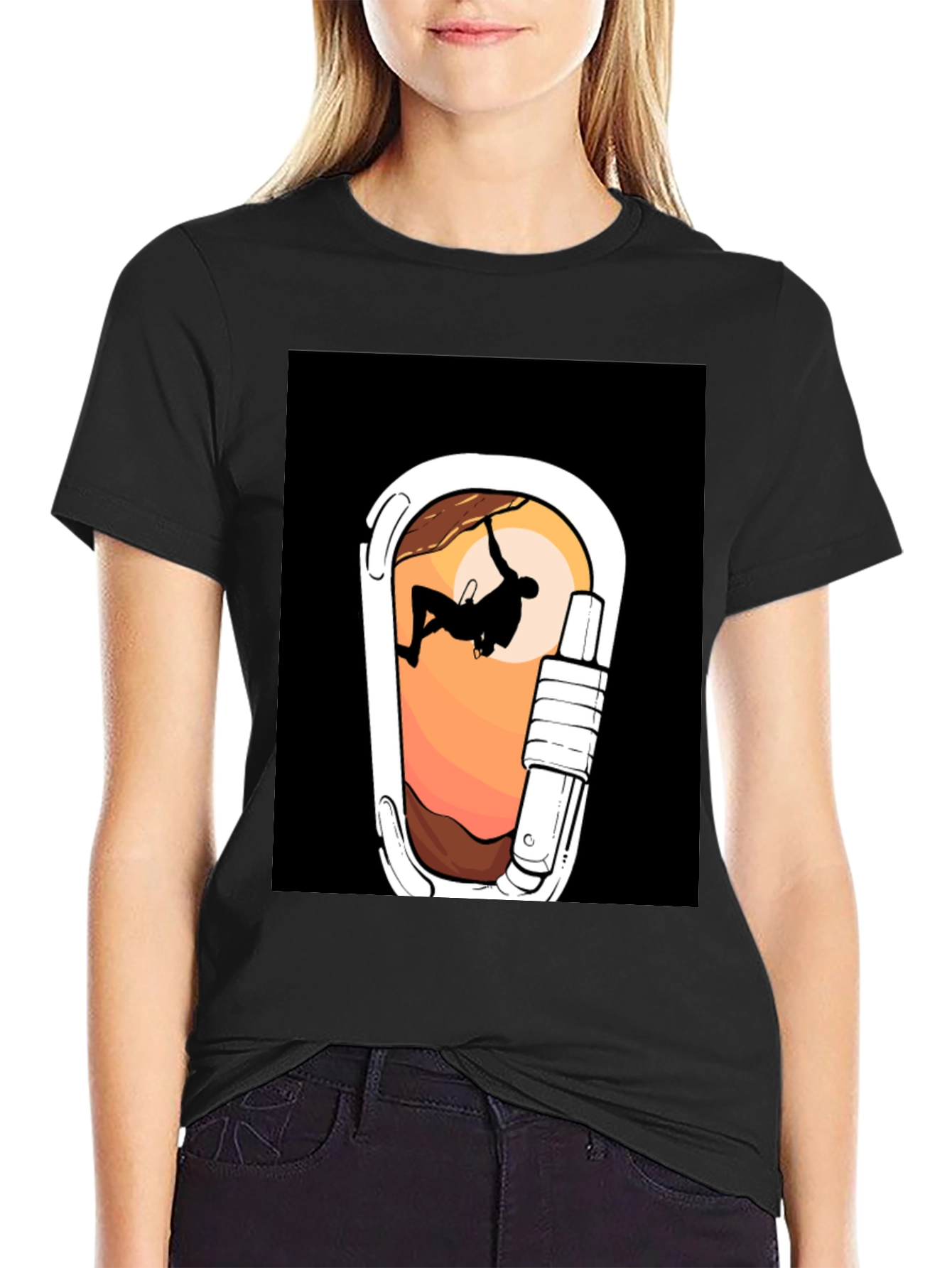 Climbing Carabiner Graphic Tee - Adventure Ready!