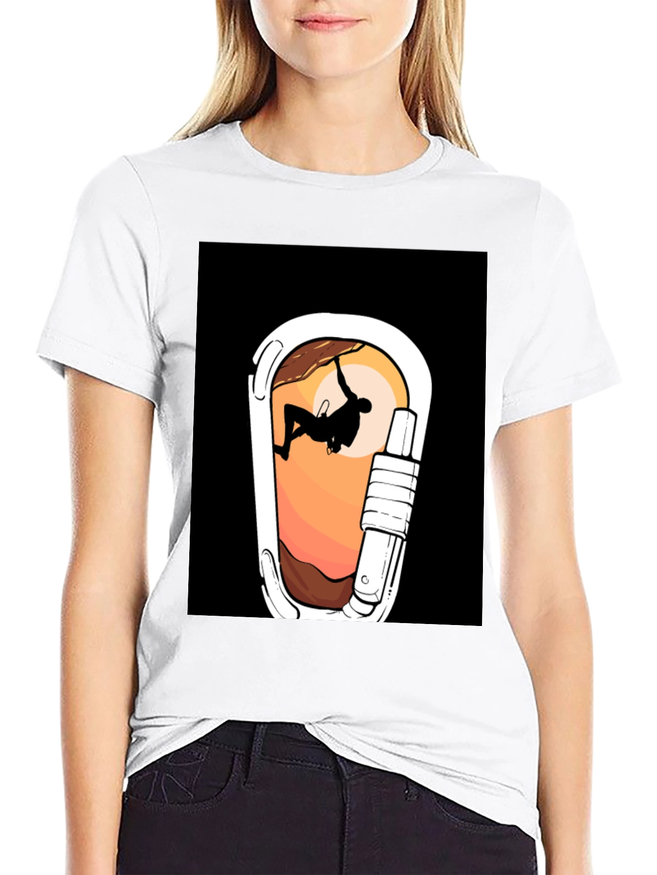 Climbing Carabiner Graphic Tee - Adventure Ready!