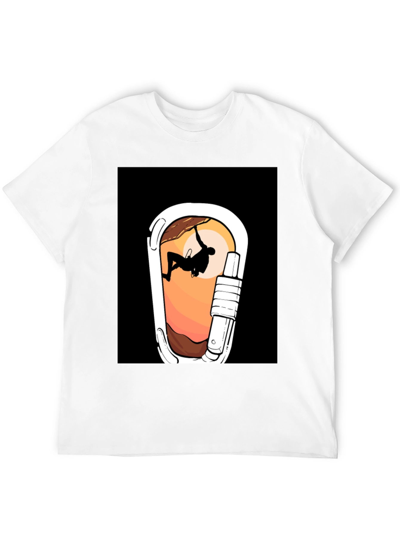 Climbing Carabiner Graphic Tee - Adventure Ready!