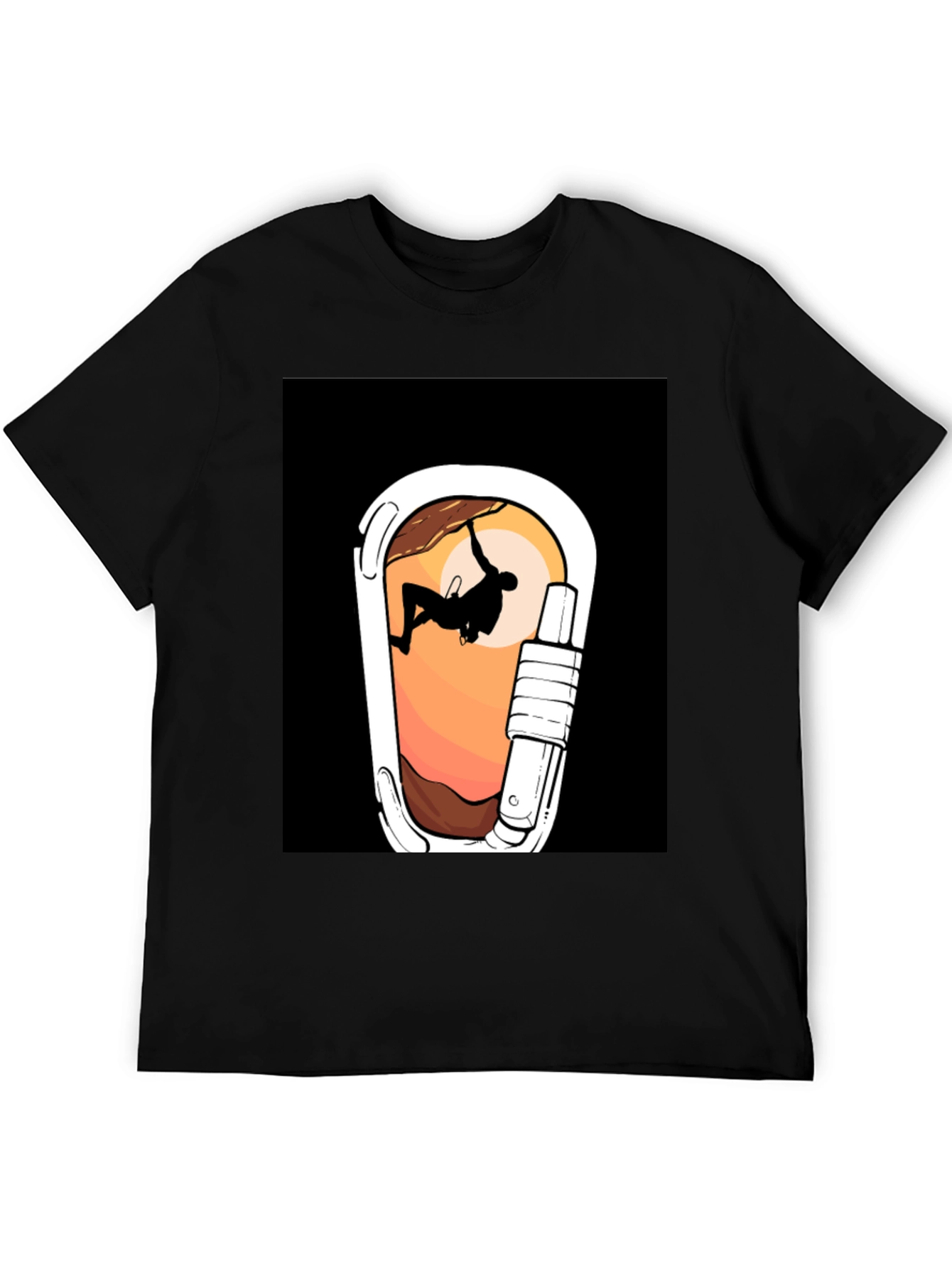 Climbing Carabiner Graphic Tee - Adventure Ready!