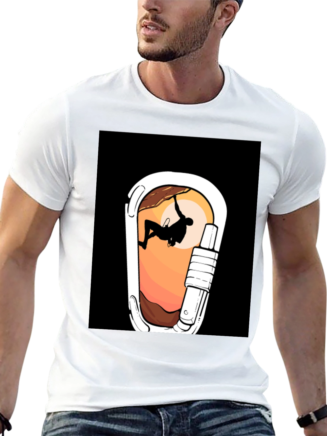 Climbing Carabiner Graphic Tee - Adventure Ready!