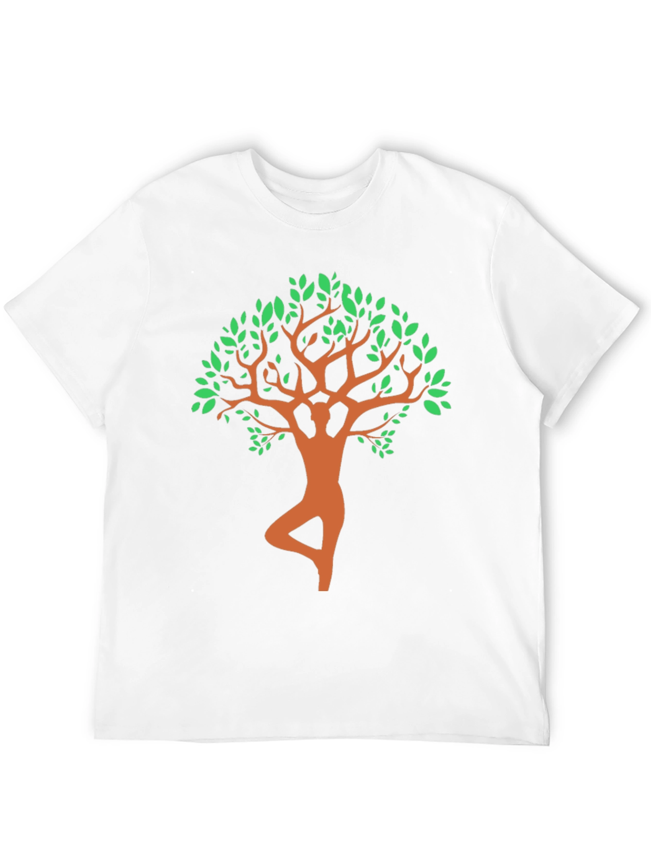 Yoga Tree Pose Graphic Tee - Black
