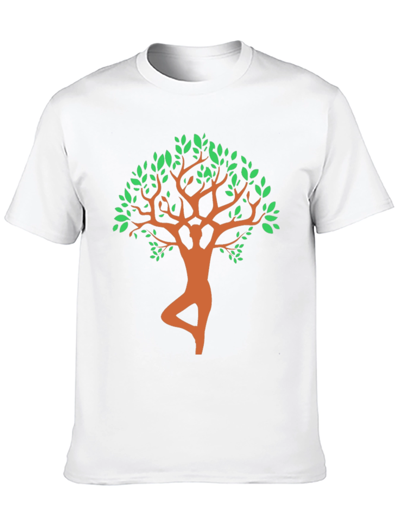 Yoga Tree Pose Graphic Tee - Black