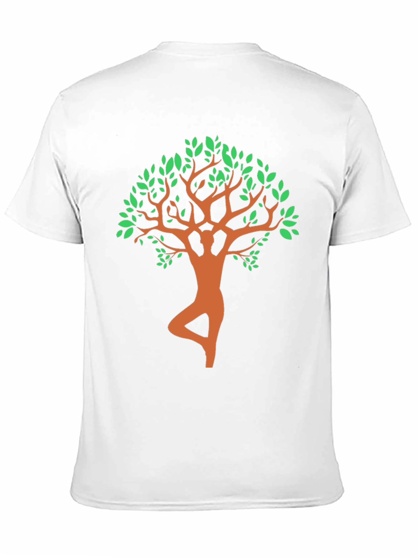 Yoga Tree Pose Graphic Tee - Black