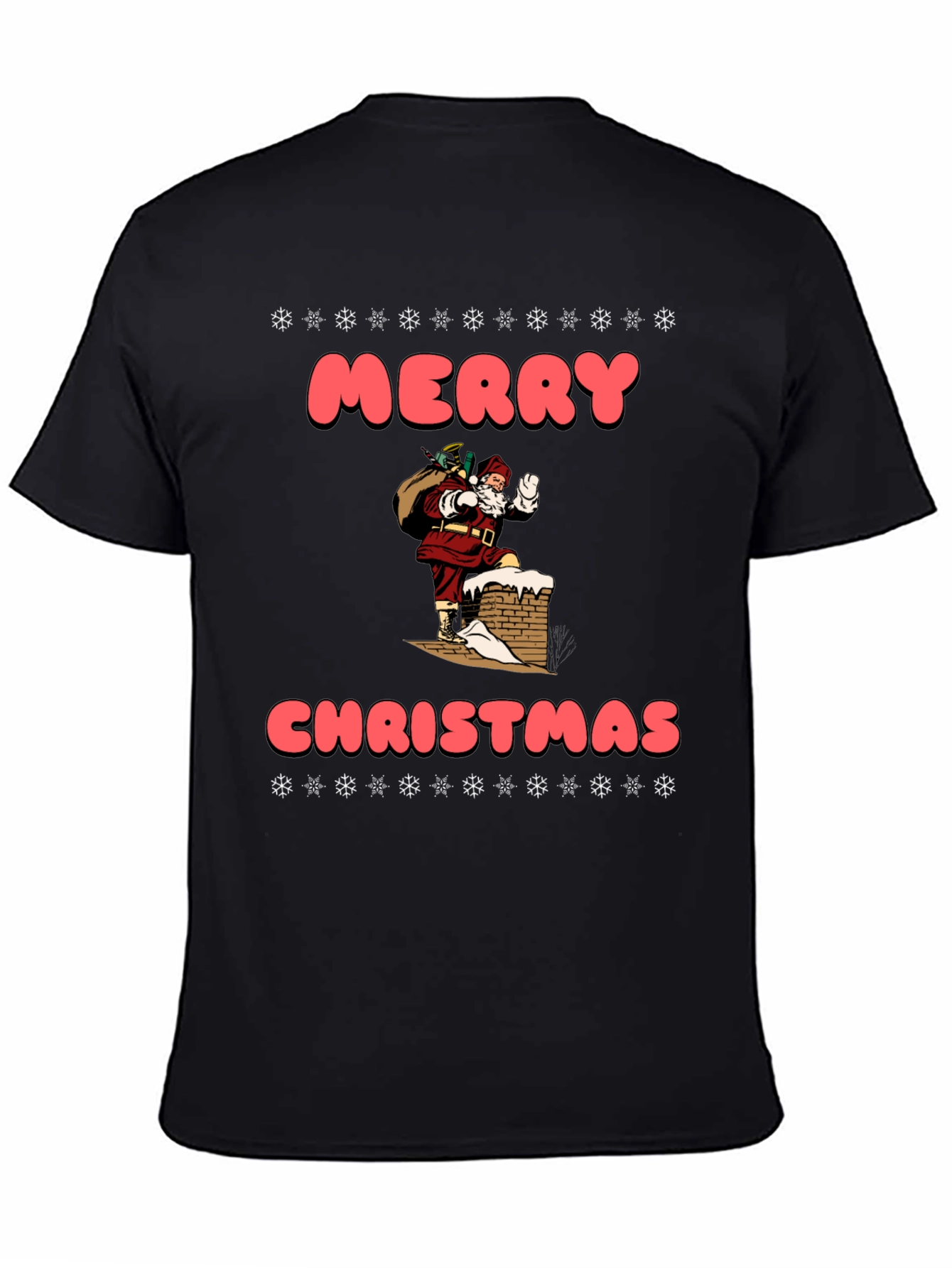 Merry Christmas Santa Chimney T-Shirt