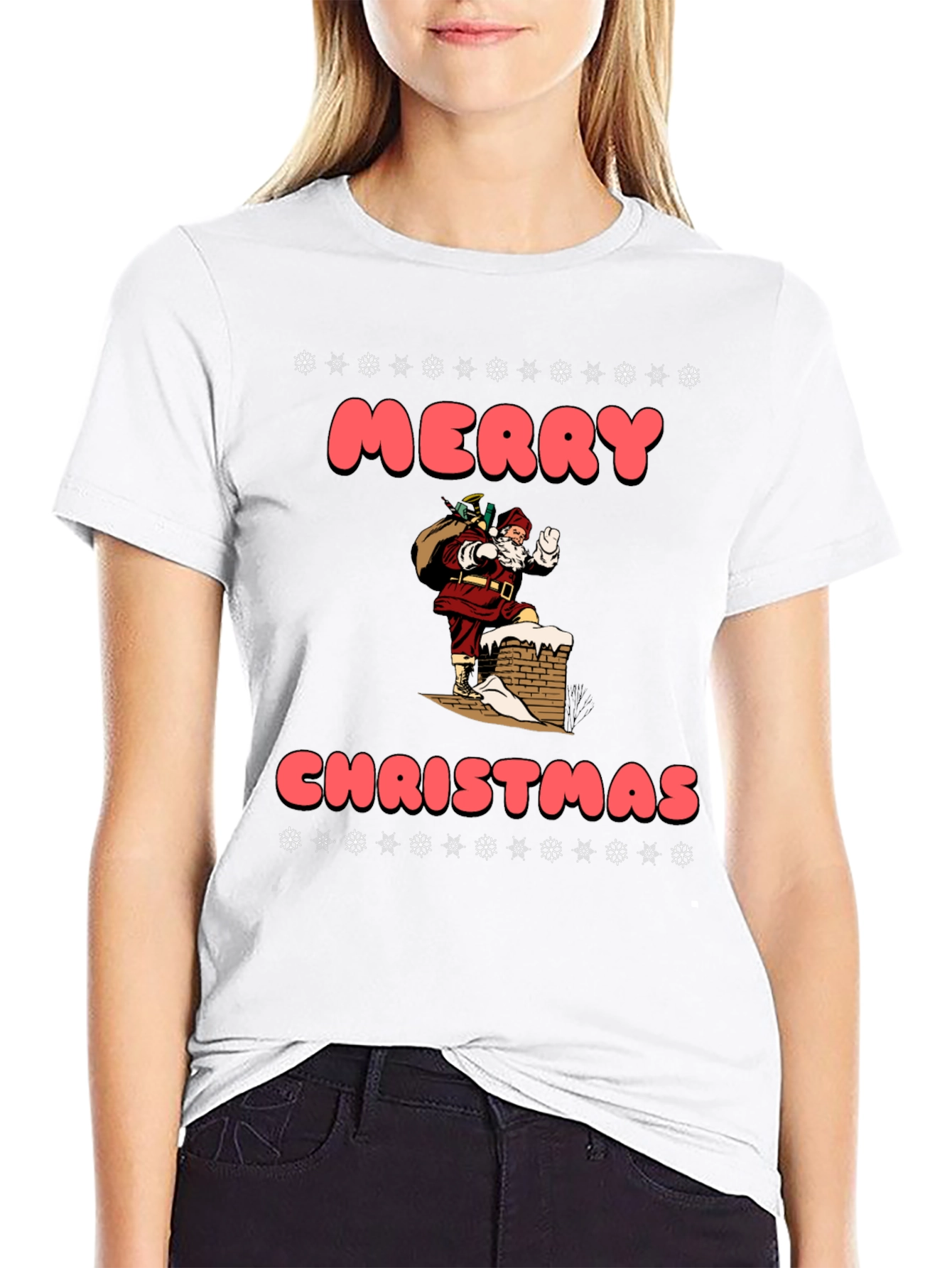 Merry Christmas Santa Chimney T-Shirt