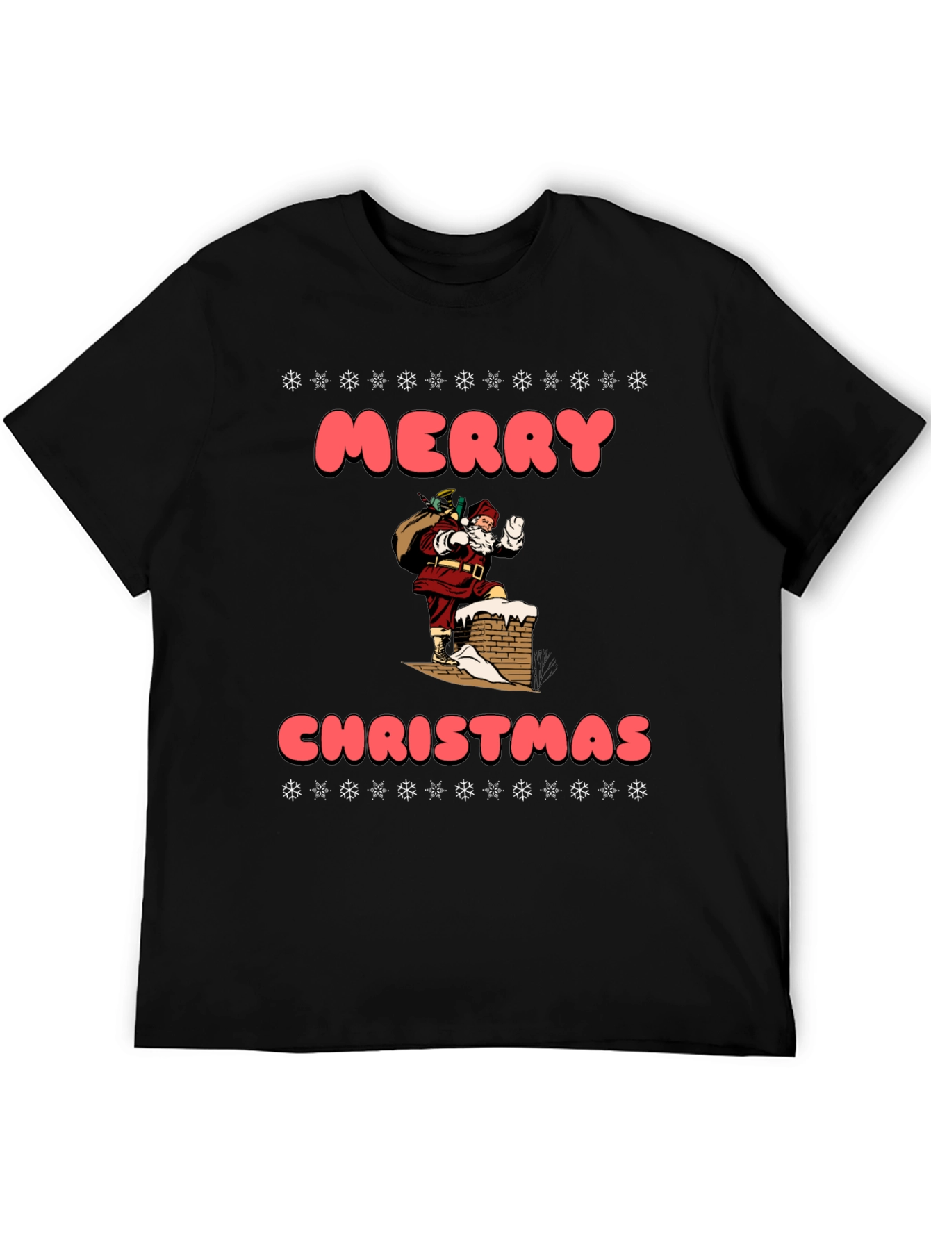 Merry Christmas Santa Chimney T-Shirt