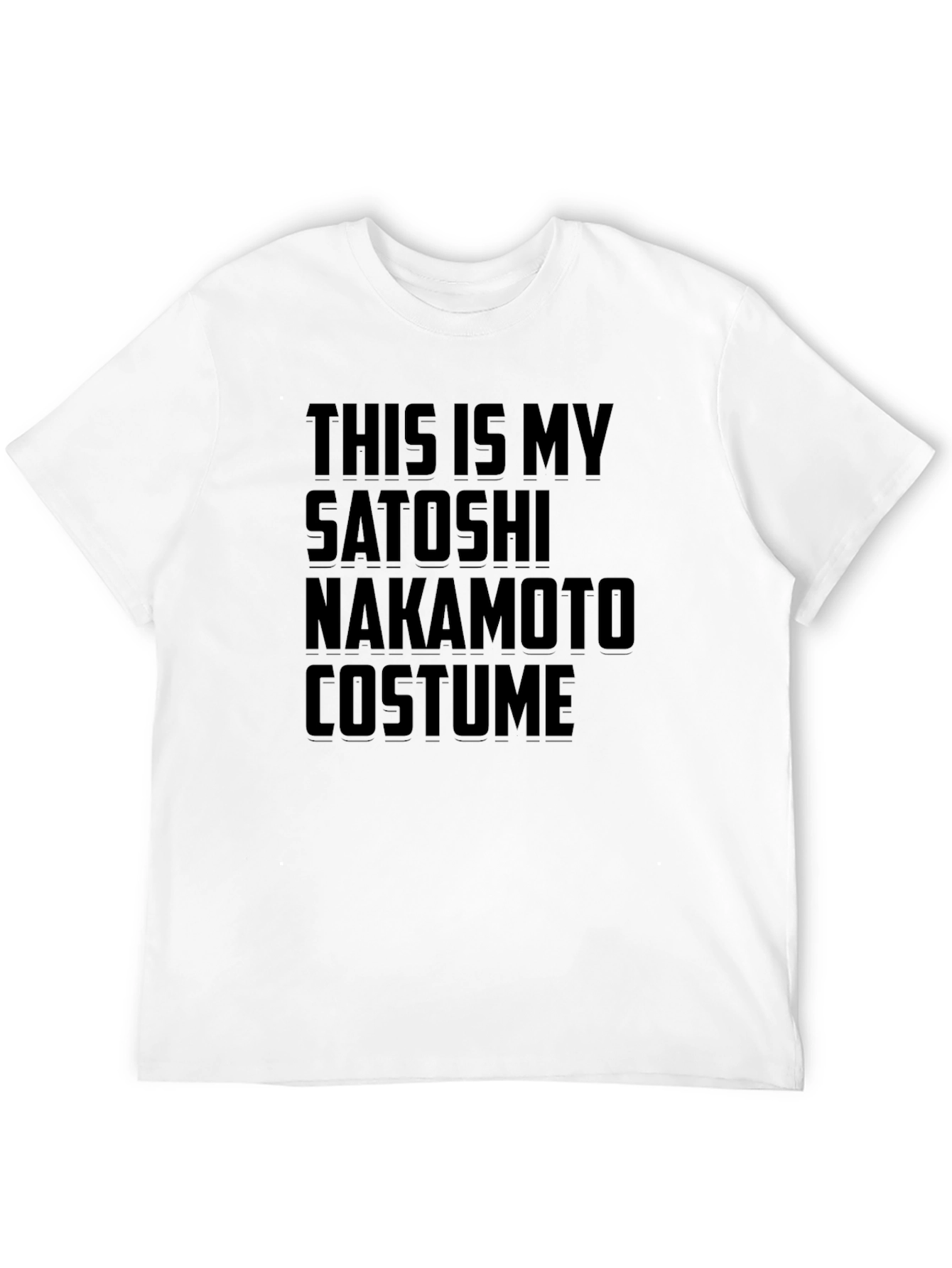 Satoshi Nakamoto Costume T-Shirt - Crypto Halloween Tee