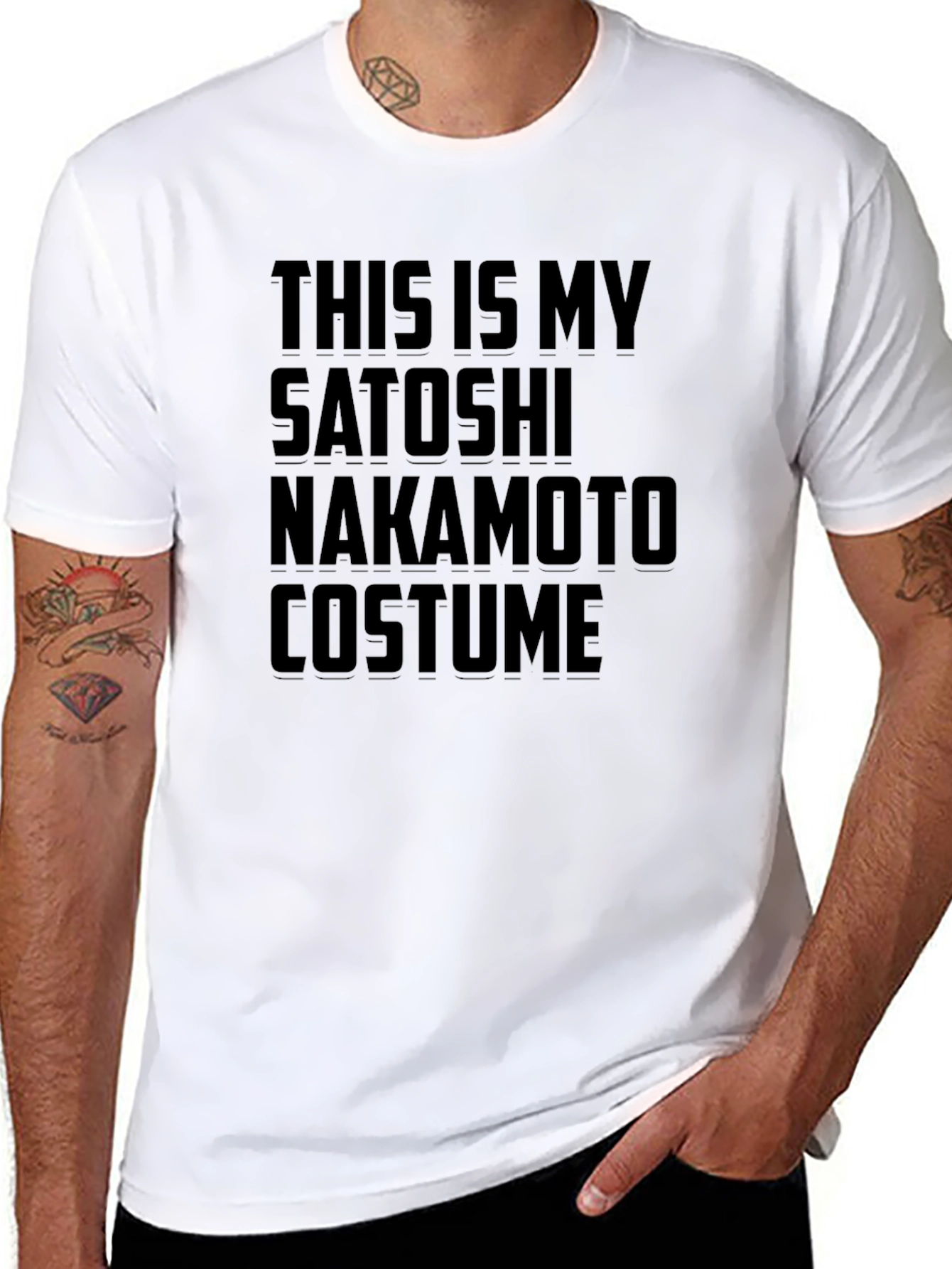 Satoshi Nakamoto Costume T-Shirt - Crypto Halloween Tee