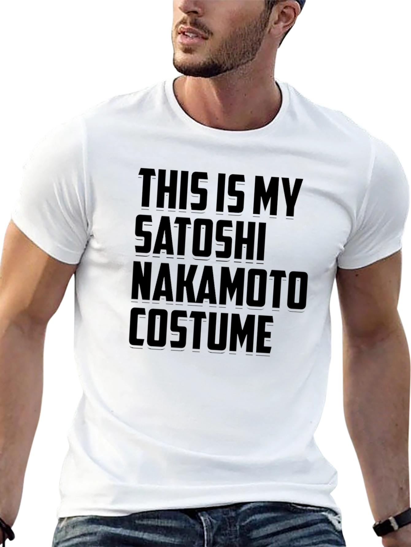 Satoshi Nakamoto Costume T-Shirt - Crypto Halloween Tee