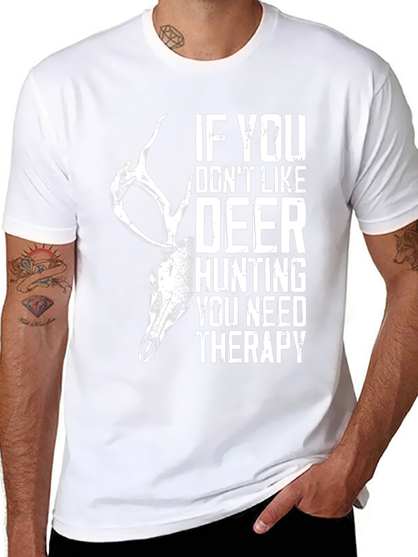 Deer Hunting Therapy Graphic T-Shirt