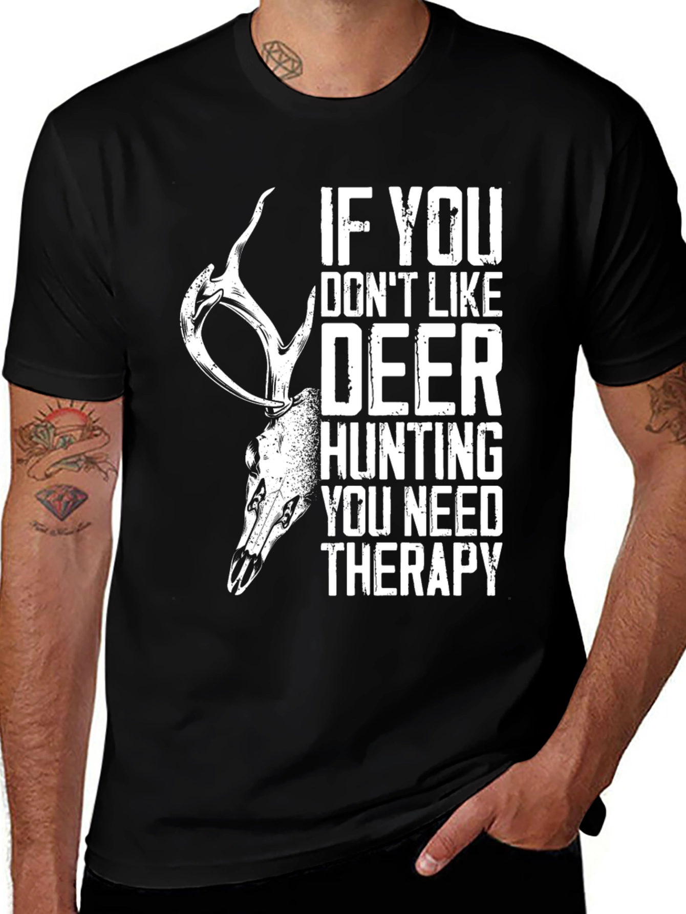 Deer Hunting Therapy Graphic T-Shirt