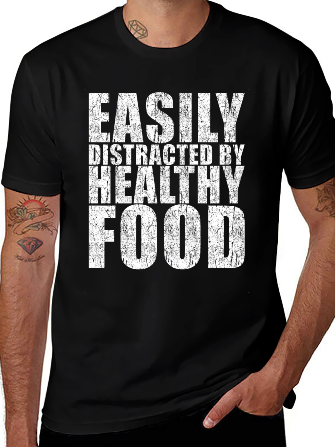 Easily Distracted By Healthy Food T-Shirt