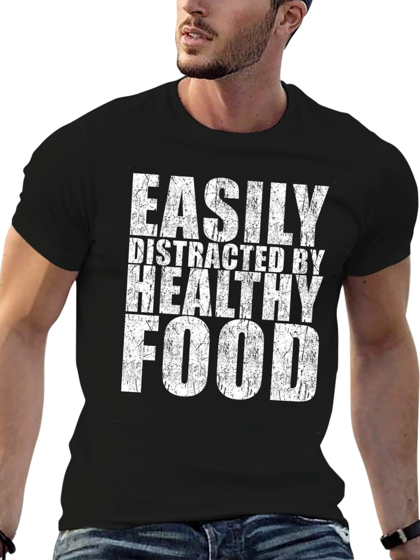 Easily Distracted By Healthy Food T-Shirt