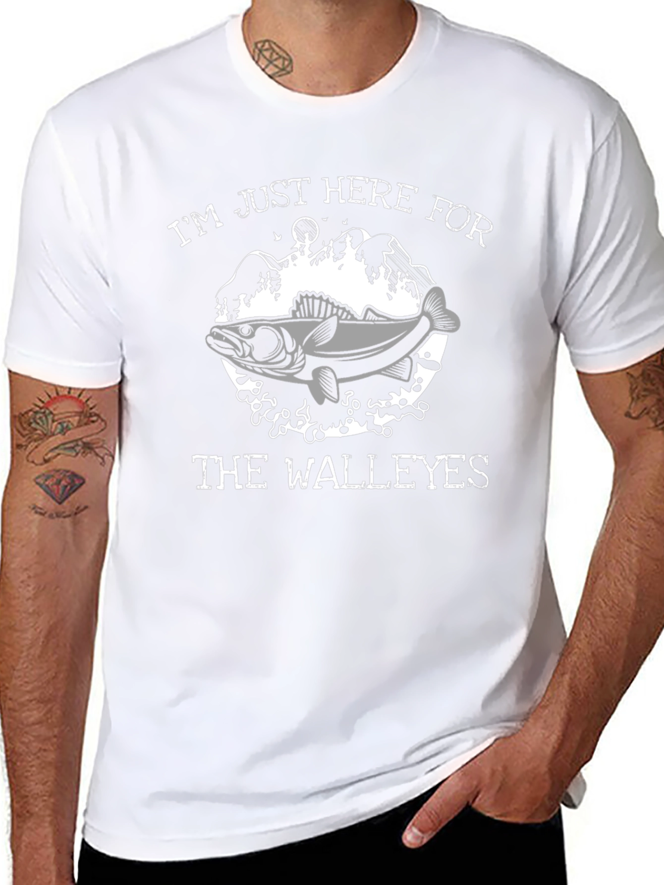Walleye Fishing Graphic T-Shirt - Fisherman Apparel