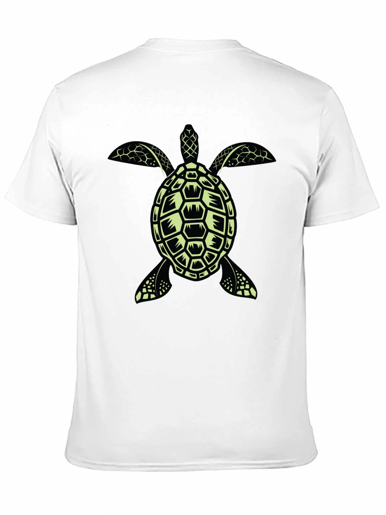 Turtle Graphic Tee - Black Cotton T-Shirt