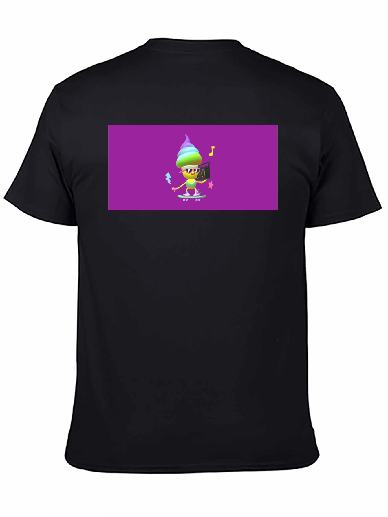 Cool Ice Cream Skateboarder Graphic Tee