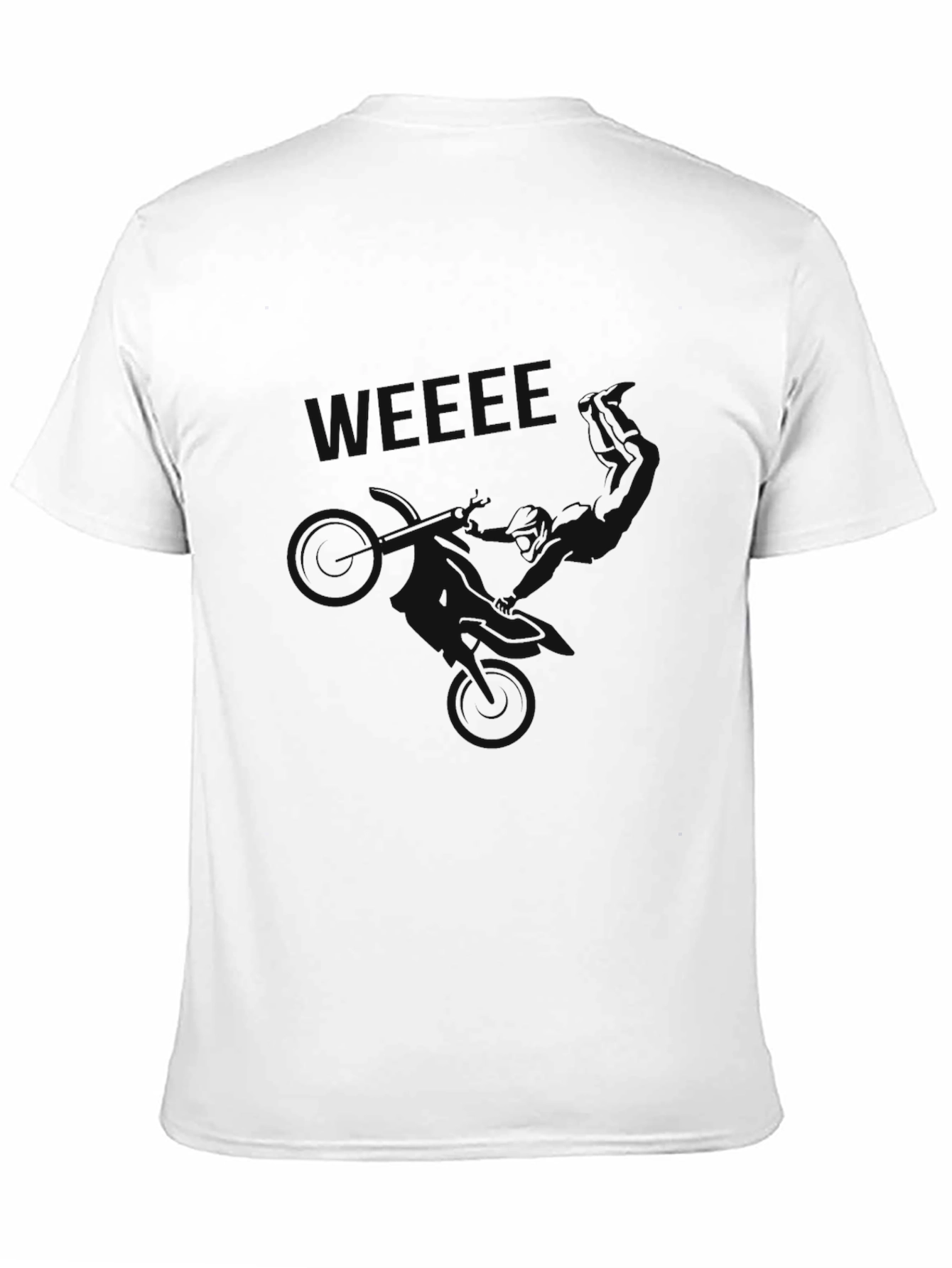 Black Graphic Tee - WEEEEE! Moto Design