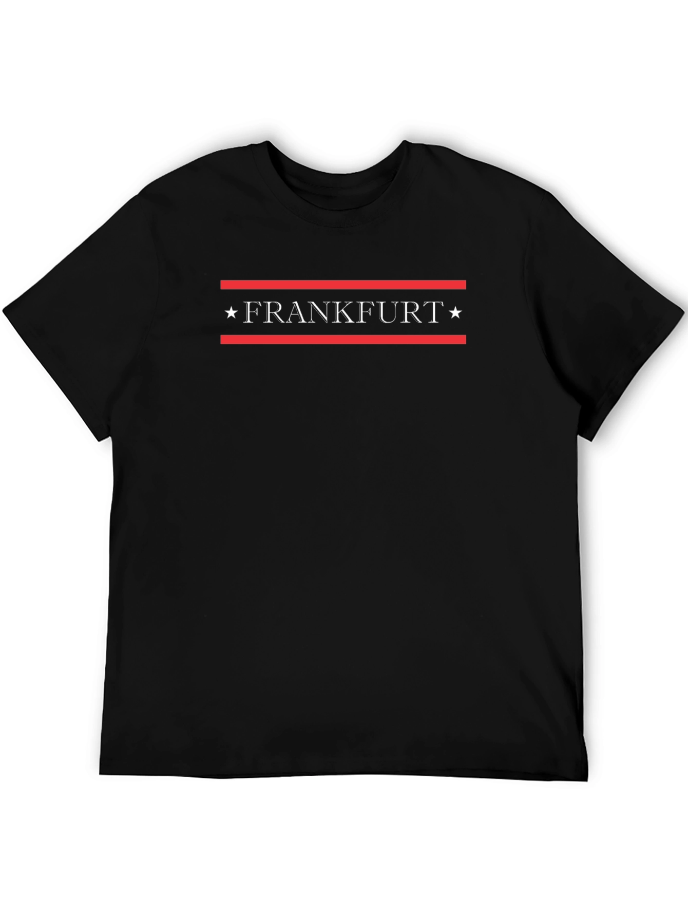 Frankfurt Graphic Tee - Modern Striped Design