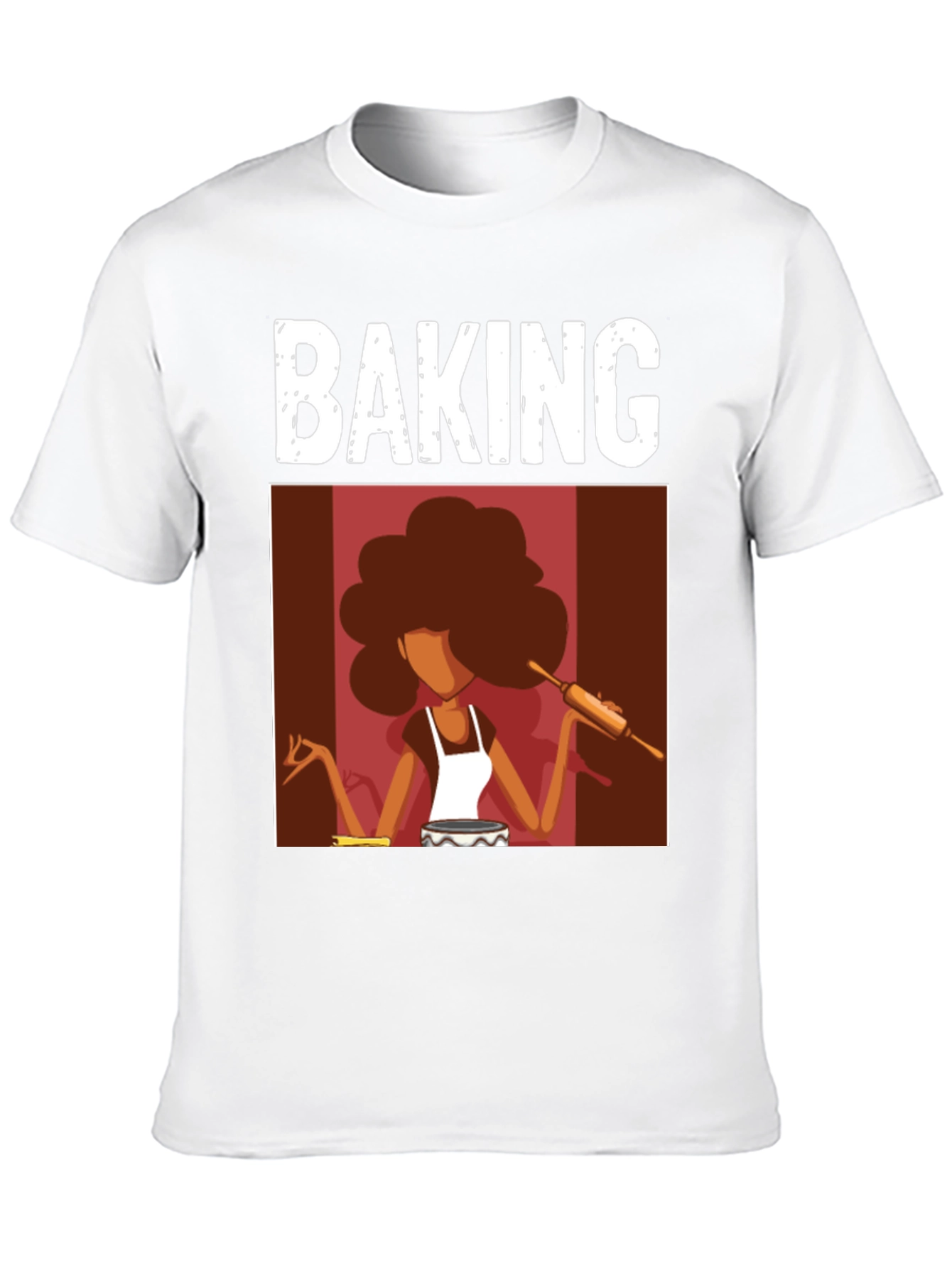 Baking T-Shirt - Afro Baker Design