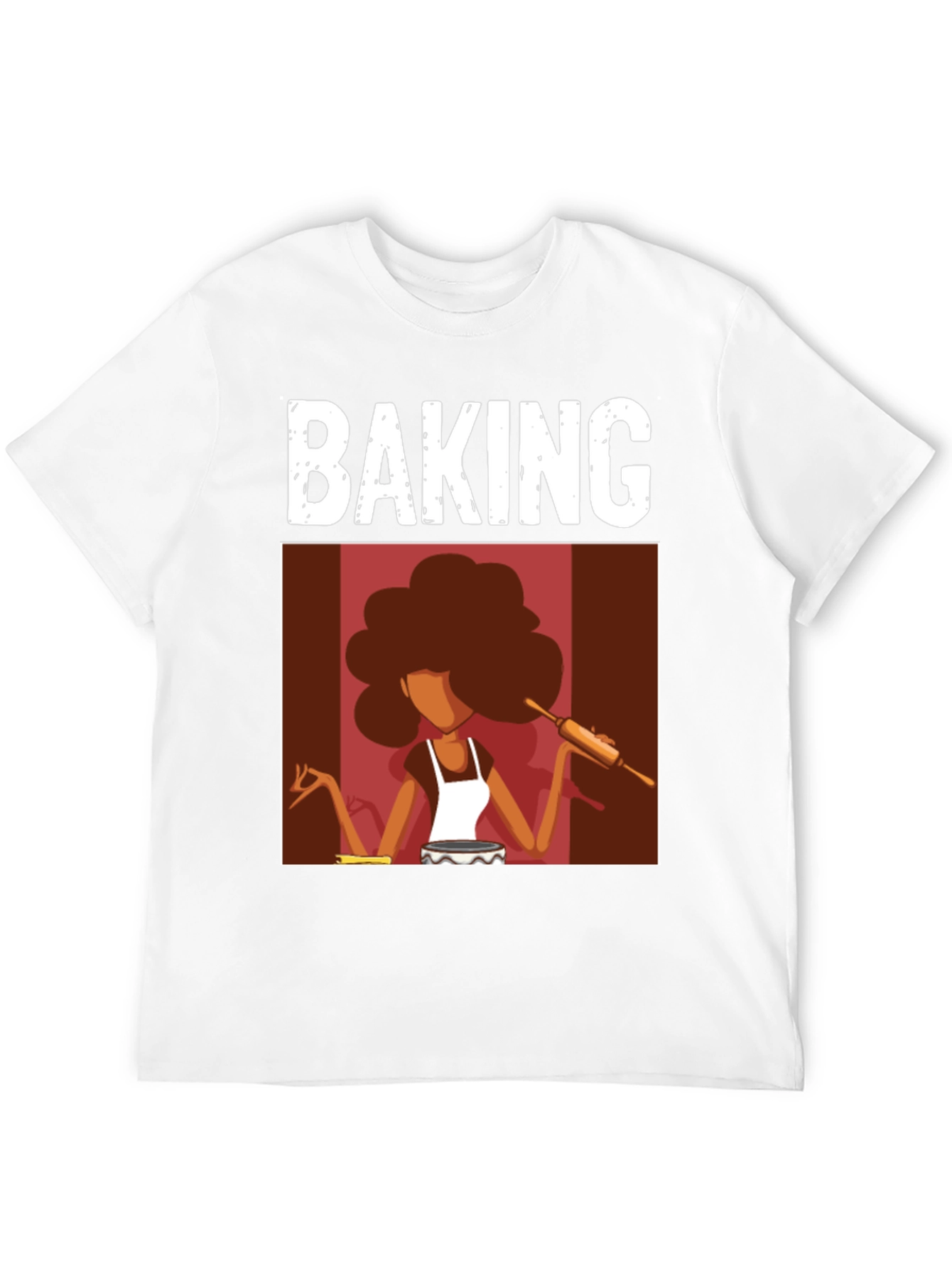Baking T-Shirt - Afro Baker Design