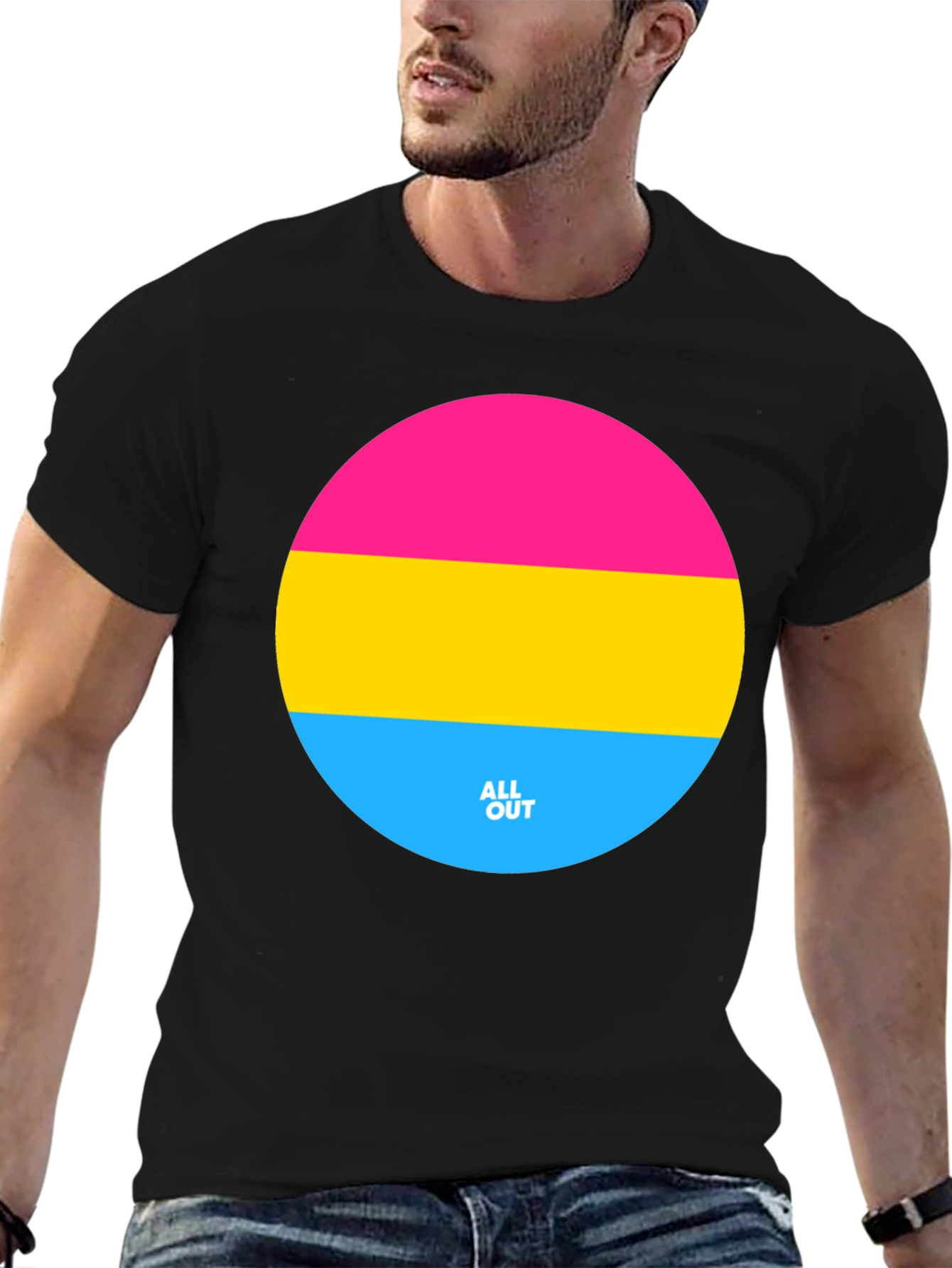 Pansexual Pride T-Shirt - All Out Design