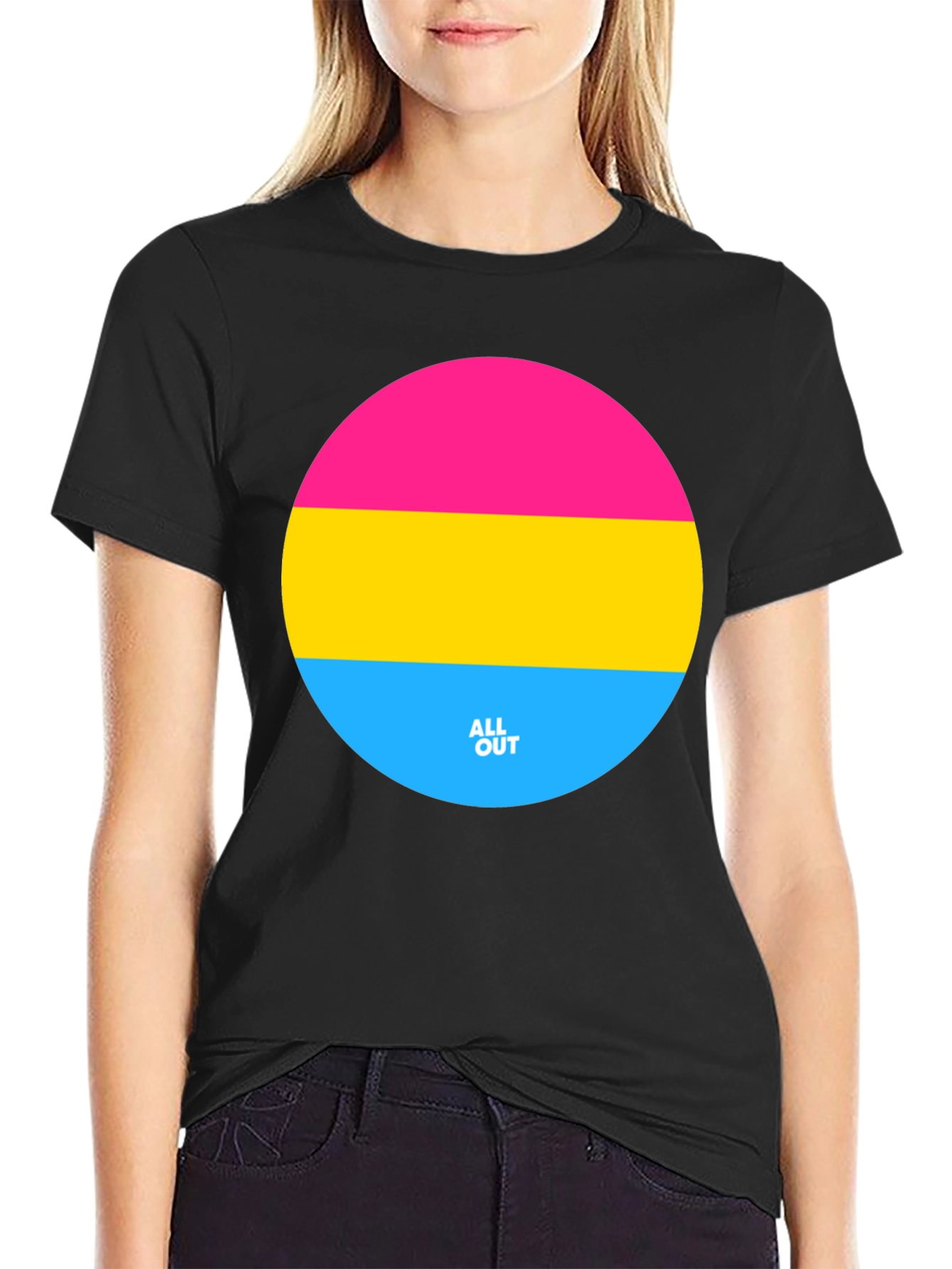 Pansexual Pride T-Shirt - All Out Design