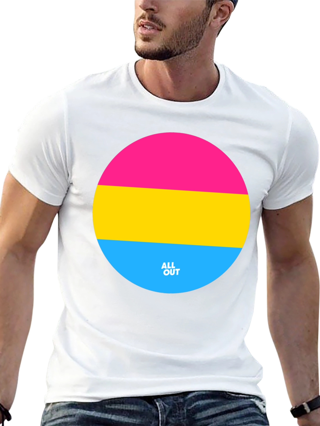 Pansexual Pride T-Shirt - All Out Design