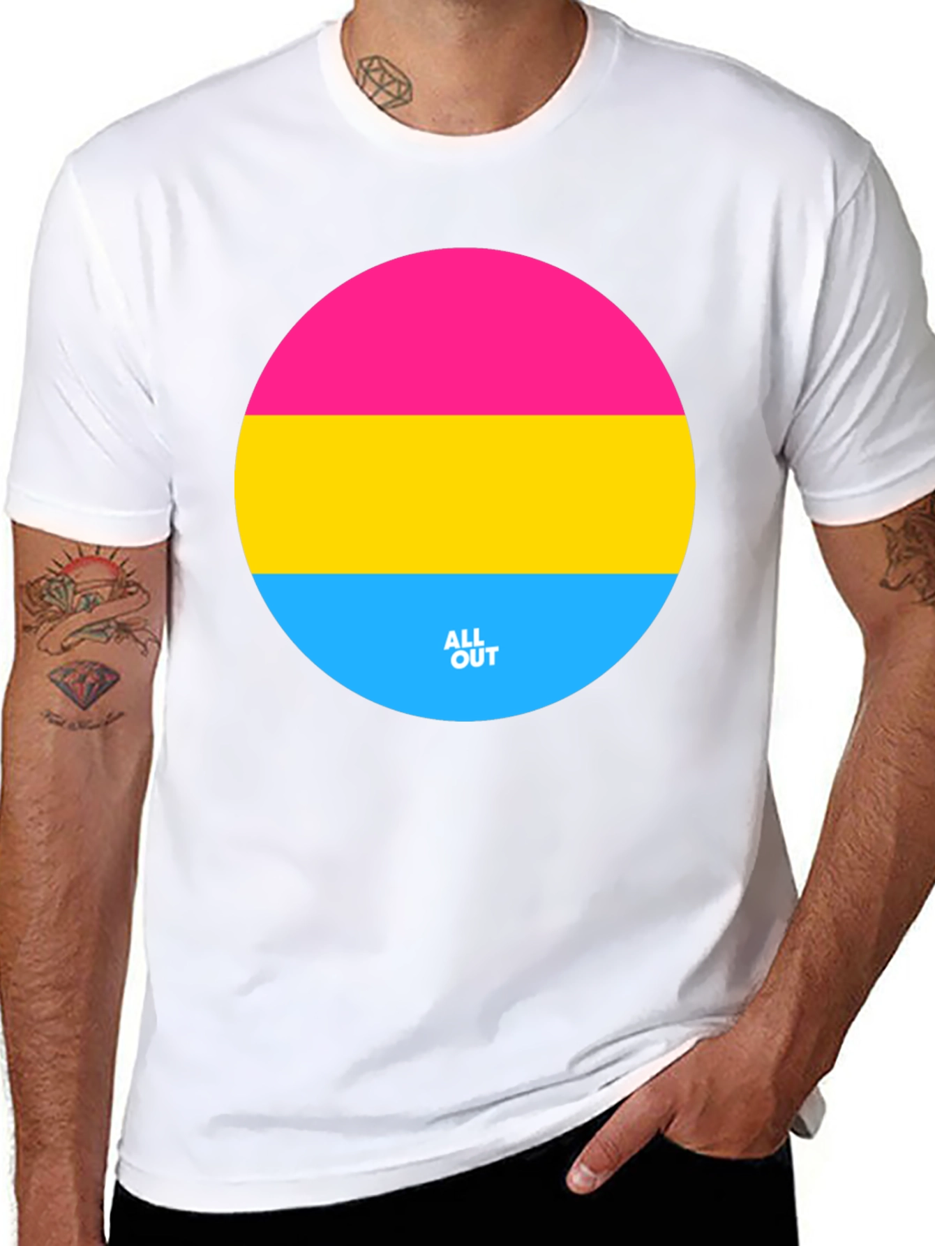 Pansexual Pride T-Shirt - All Out Design