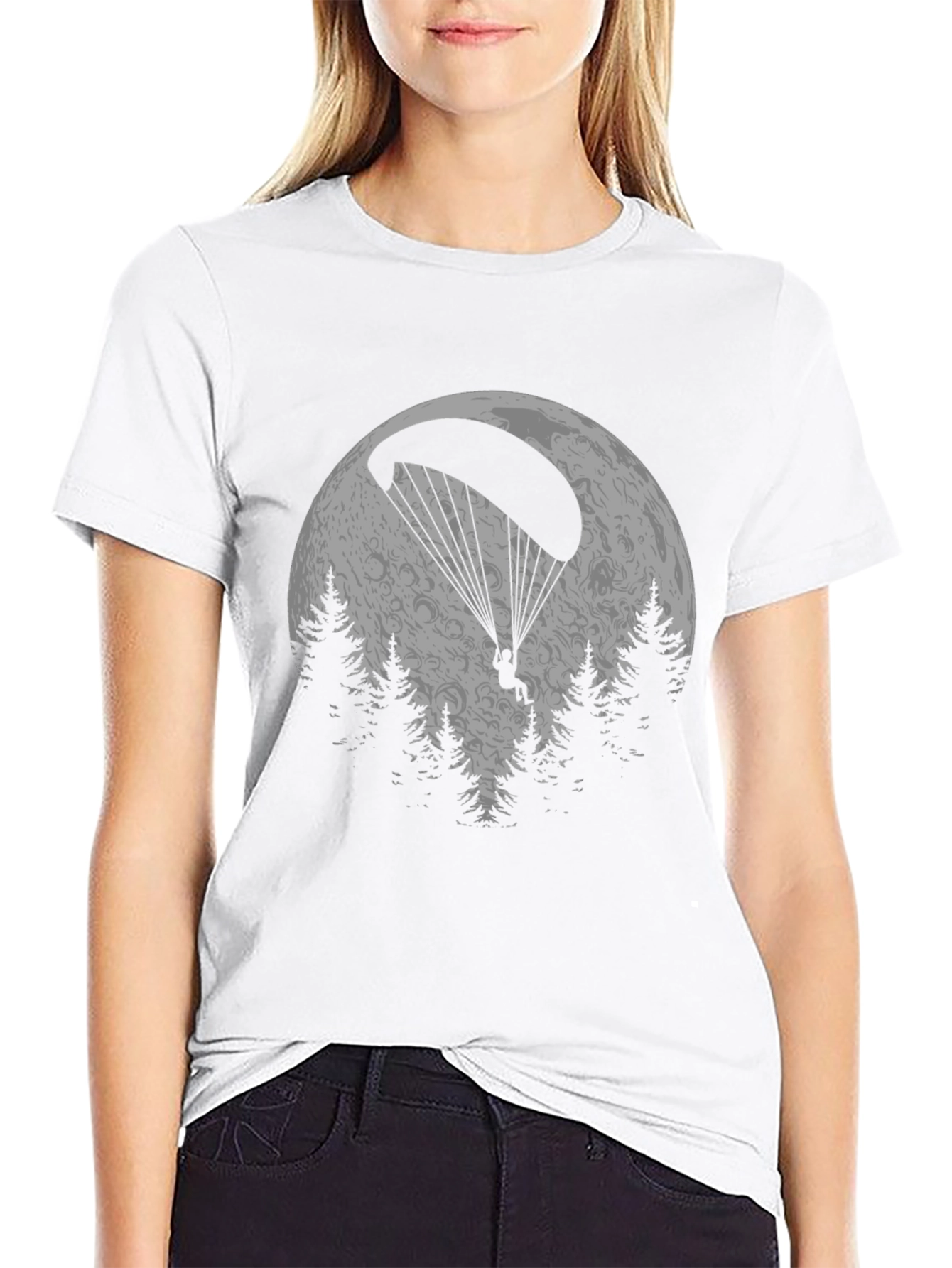 Paragliding Moon T-Shirt