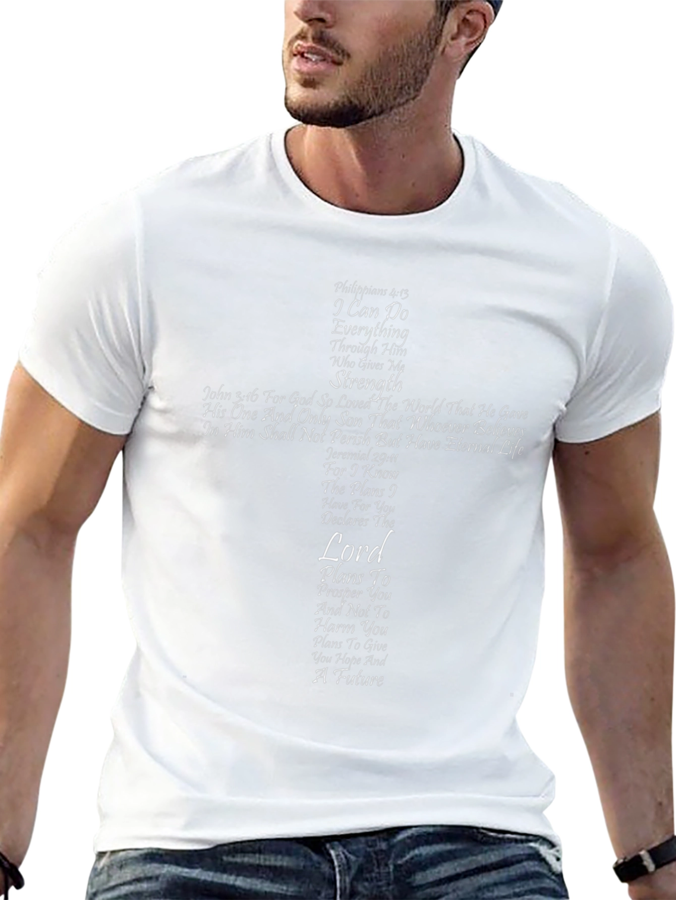 Faith-Inspired Cross T-Shirt: I Can Do Everything