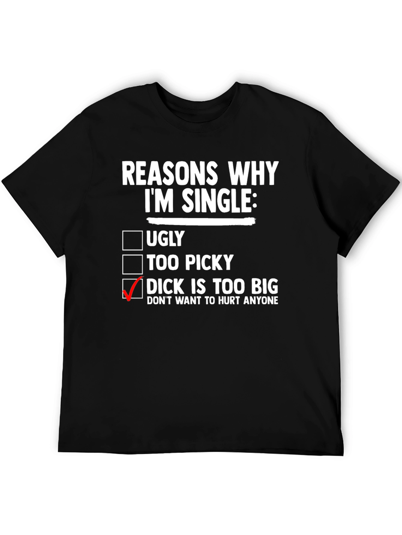 Reasons Why Im Single Funny T-Shirt
