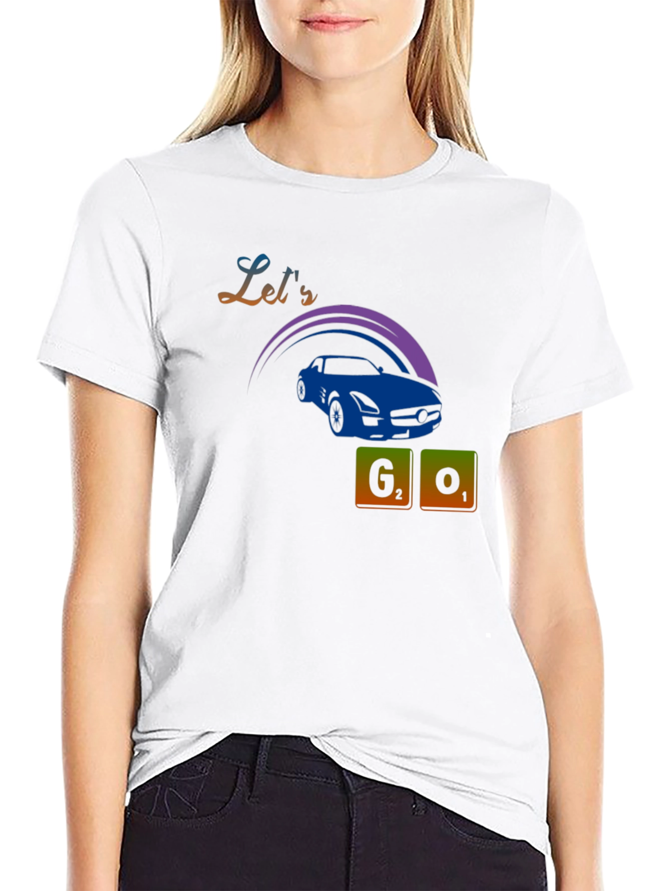 Lets Go Car Graphic Tee - Black