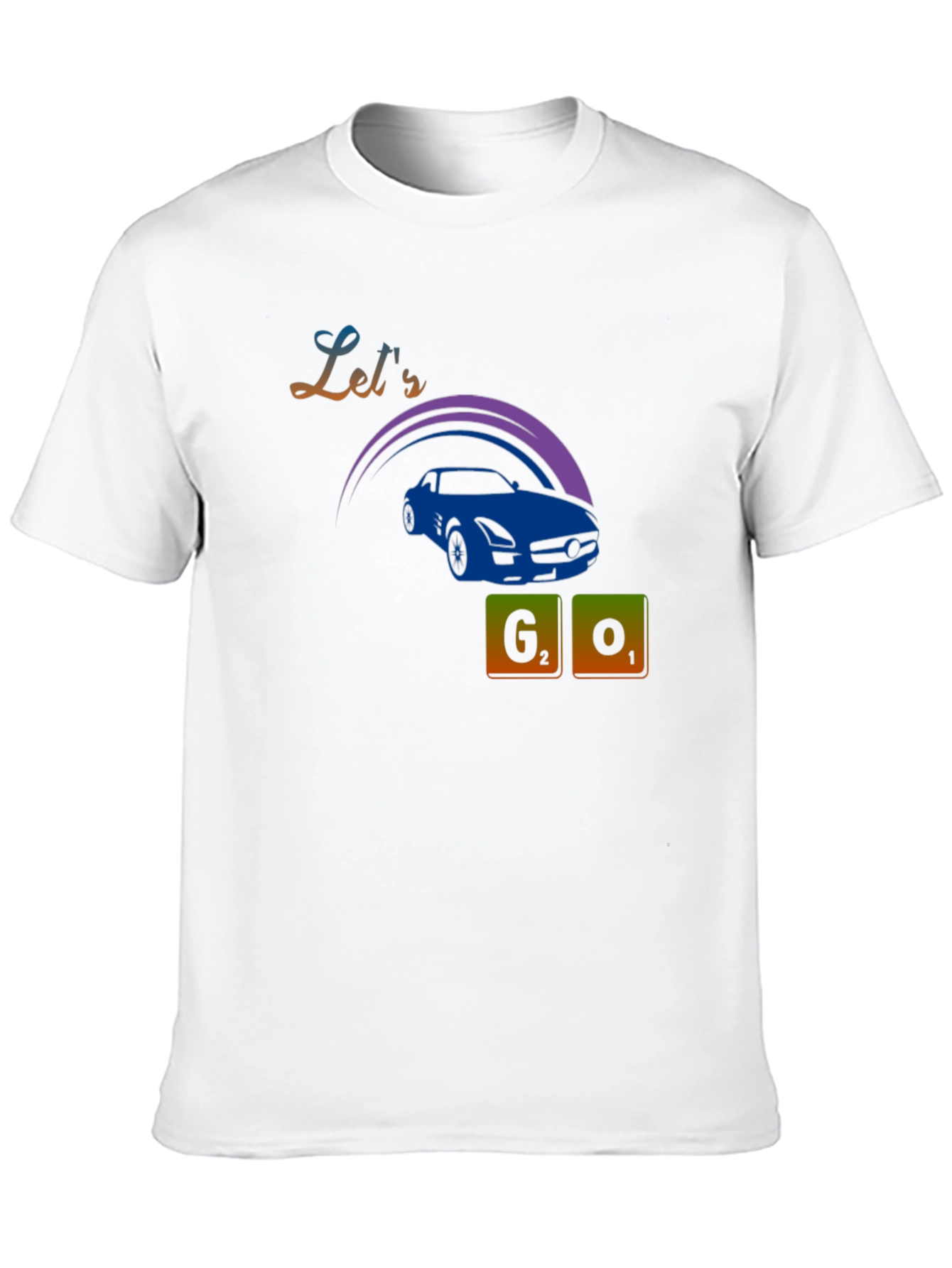 Lets Go Car Graphic Tee - Black