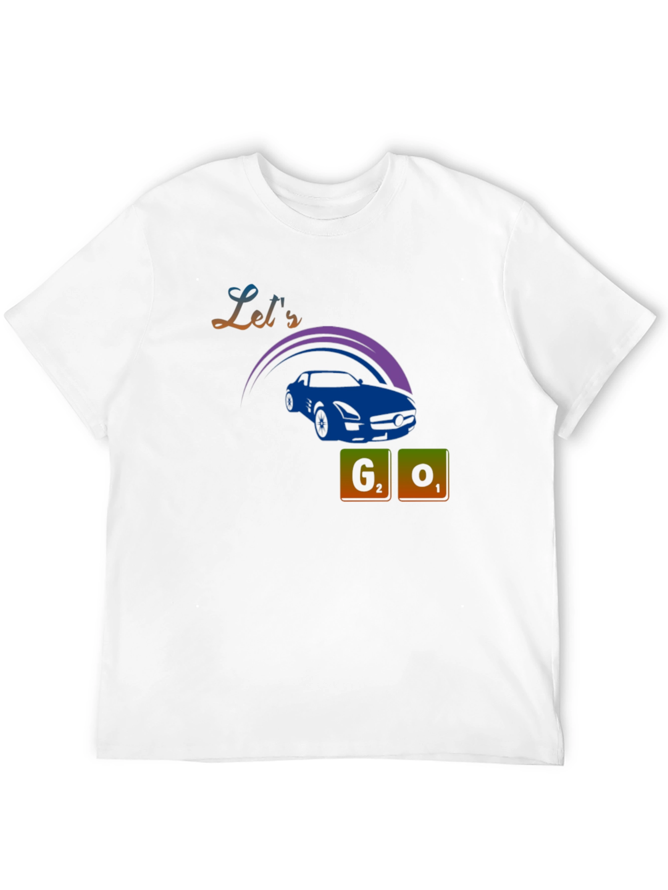 Lets Go Car Graphic Tee - Black