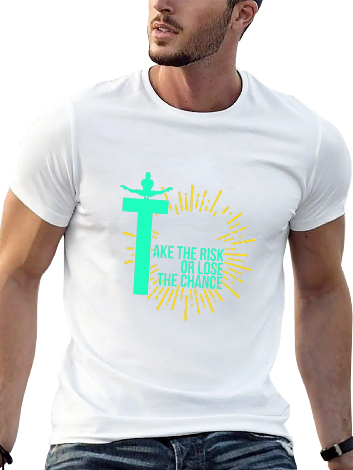 Take The Risk Graphic Tee - Black