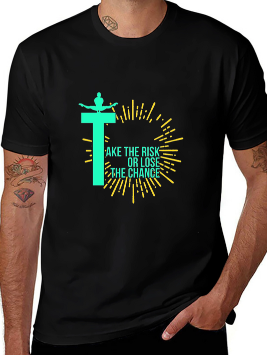 Take The Risk Graphic Tee - Black