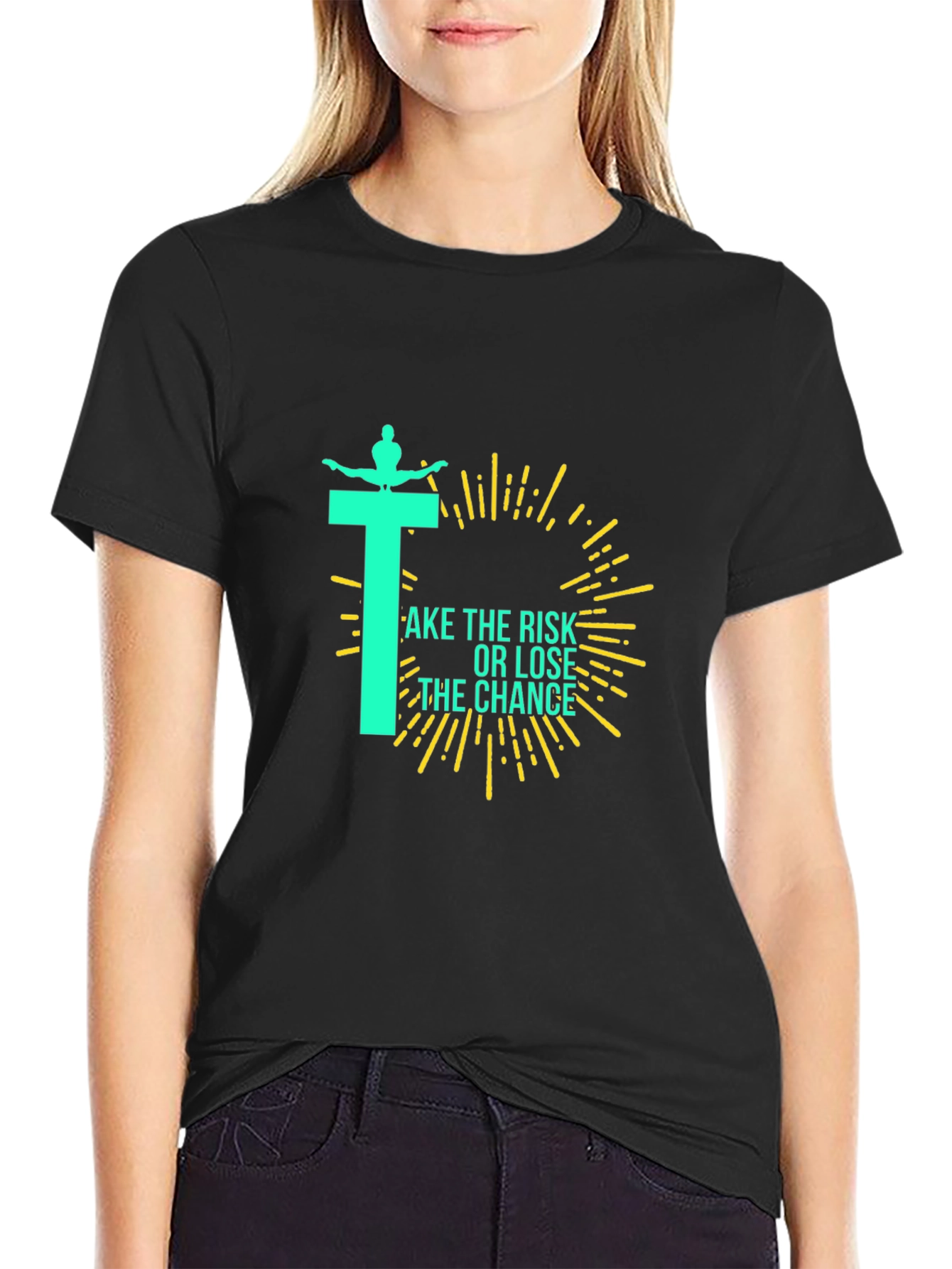 Take The Risk Graphic Tee - Black