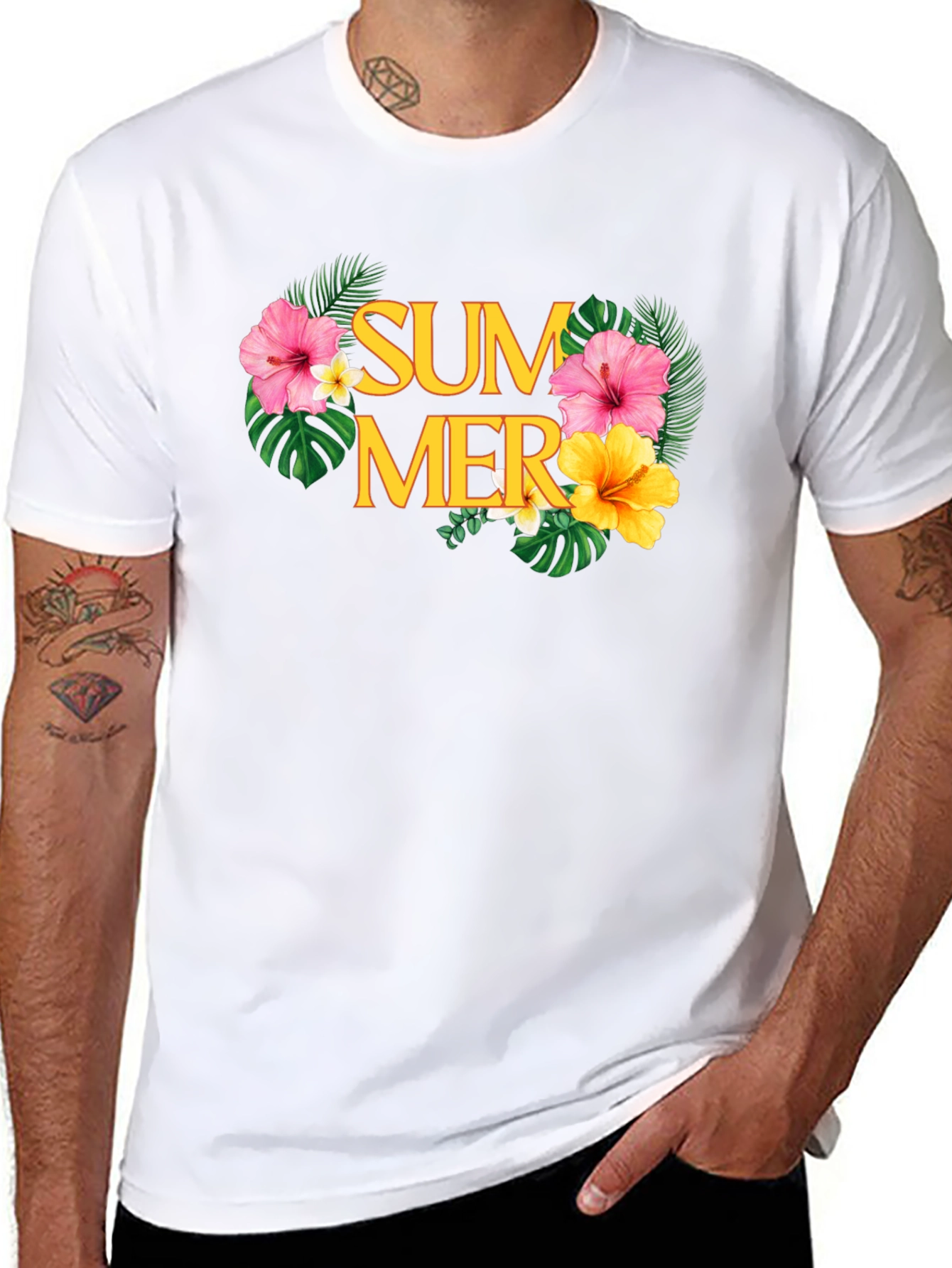 Tropical Summer Graphic T-Shirt