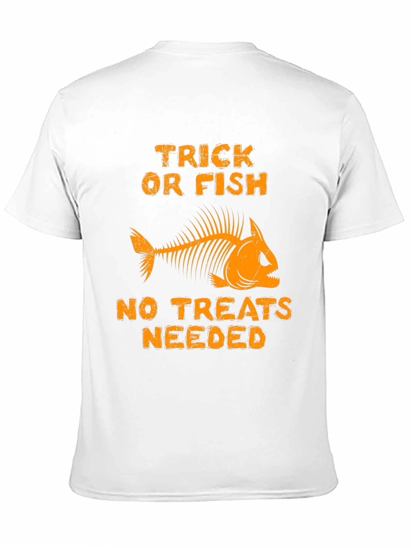 Trick Or Fish T-Shirt Halloween Skeleton Fishing Tee