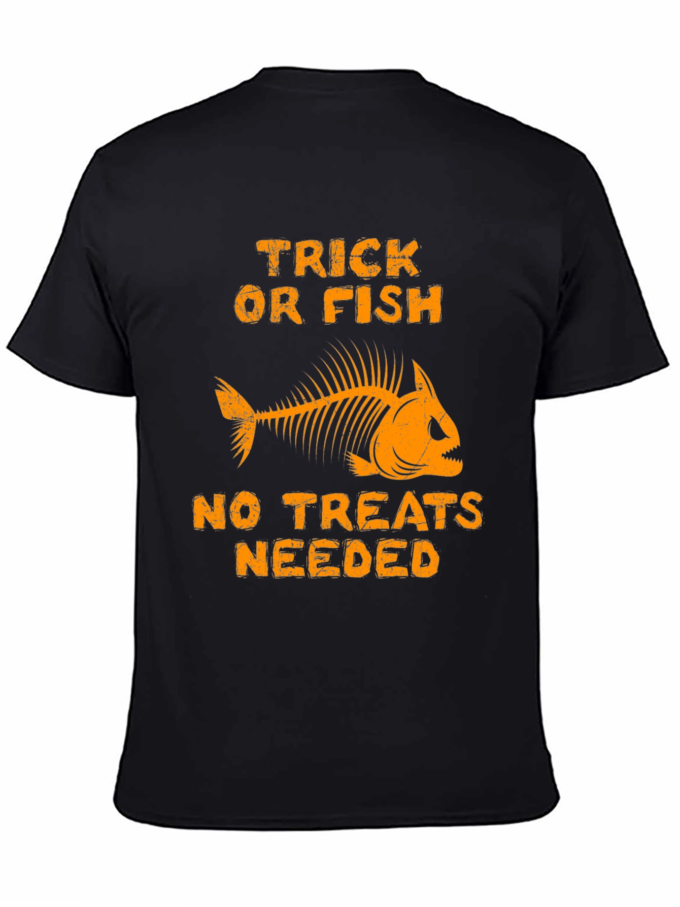 Trick Or Fish T-Shirt Halloween Skeleton Fishing Tee
