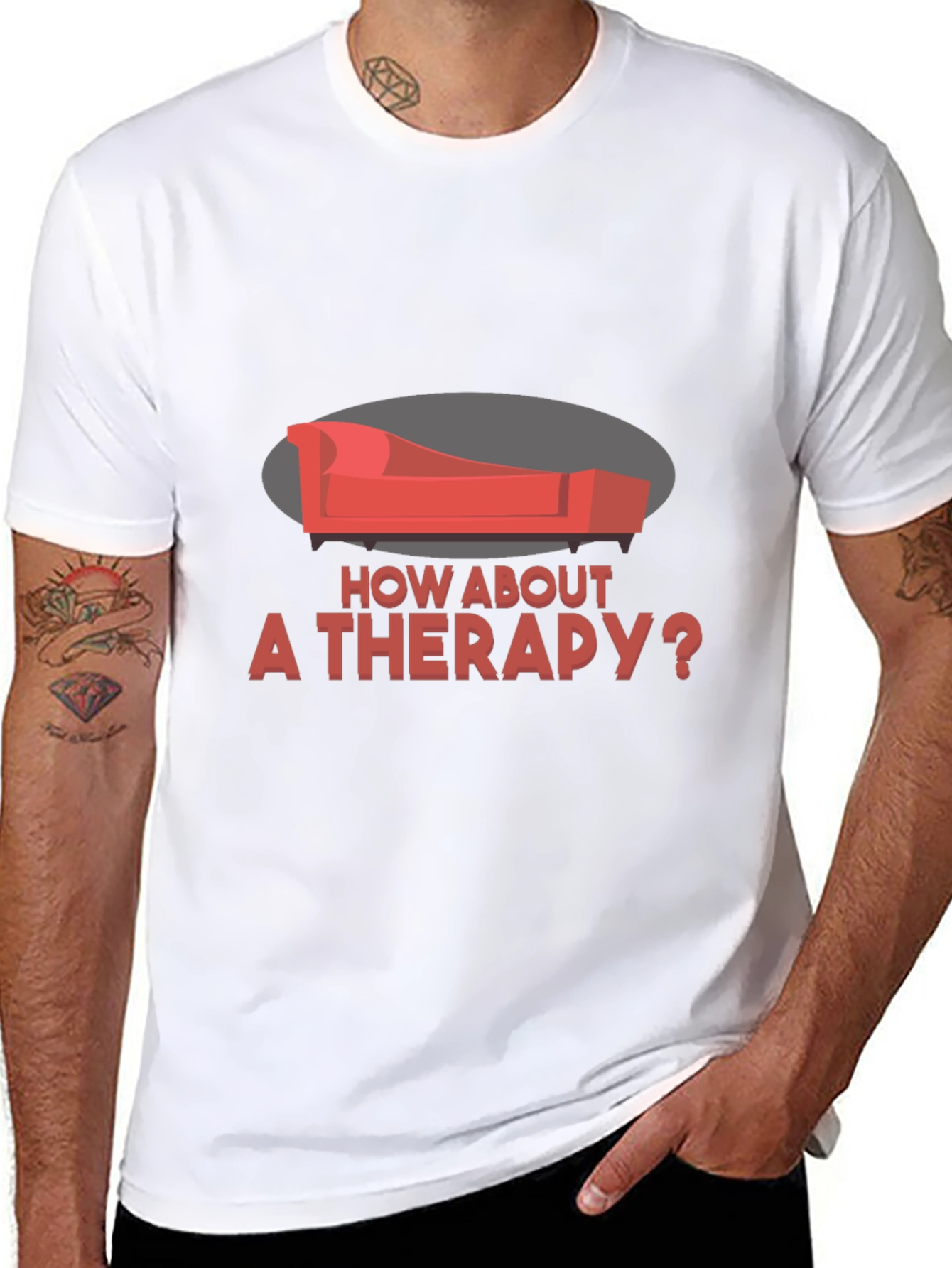 Therapy Couch Graphic Tee - Unique Design