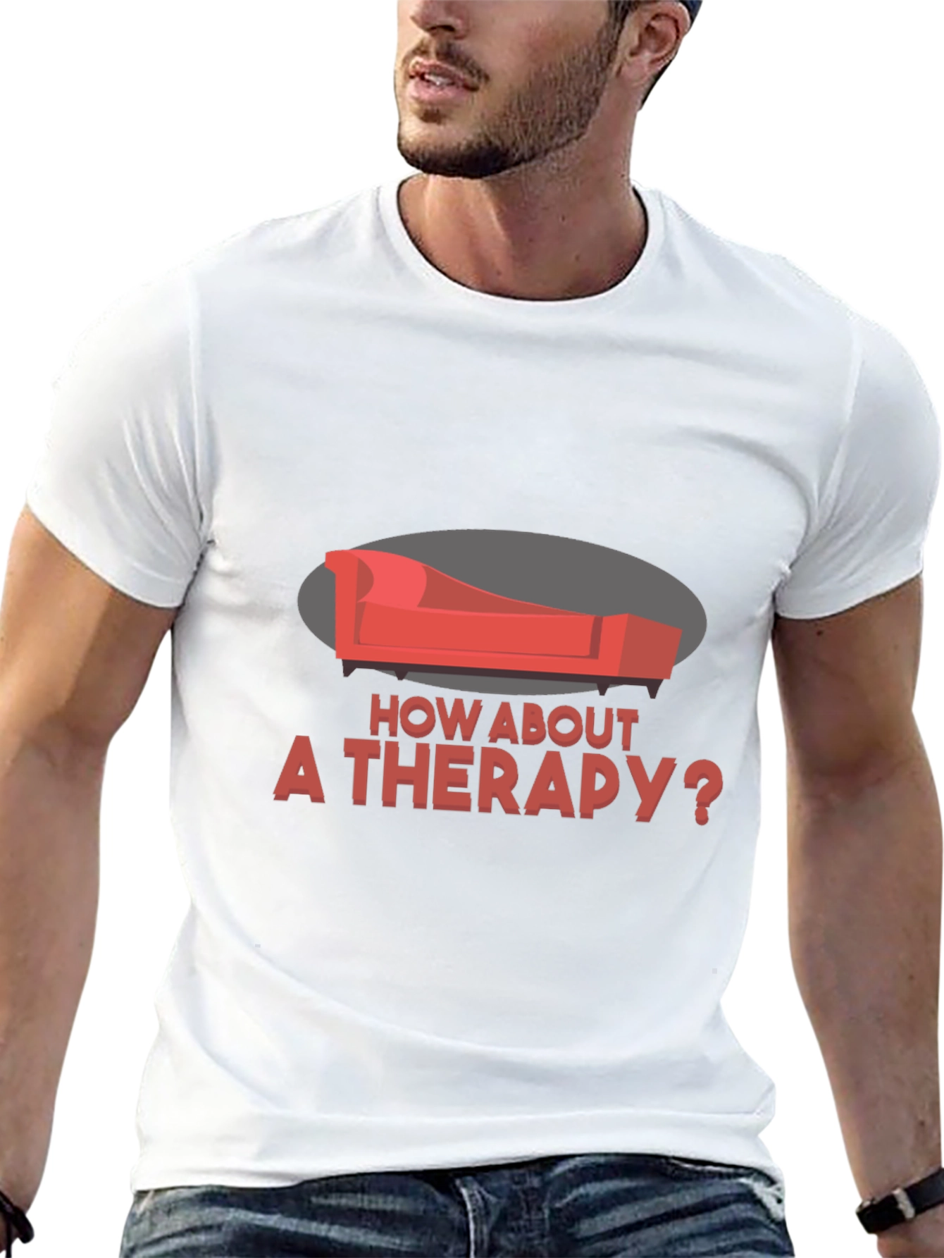 Therapy Couch Graphic Tee - Unique Design