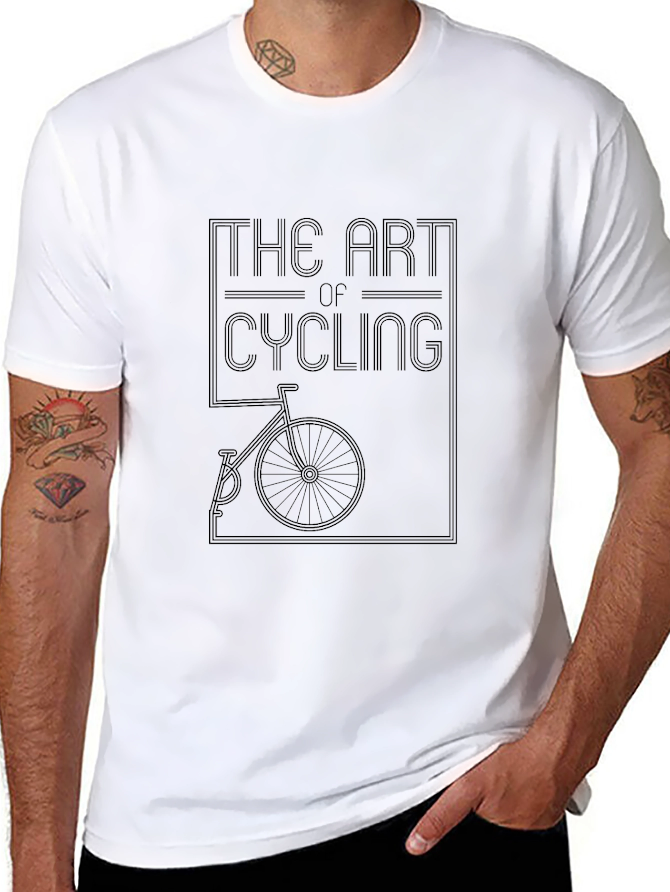 The Art of Cycling Graphic Tee - Black