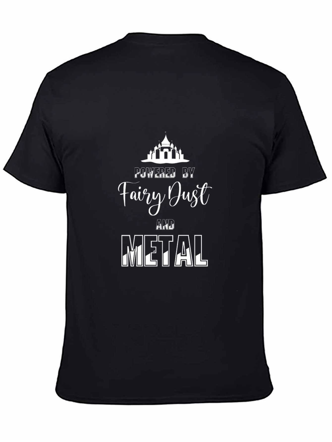 Fairy Dust & Metal Black Graphic T-Shirt