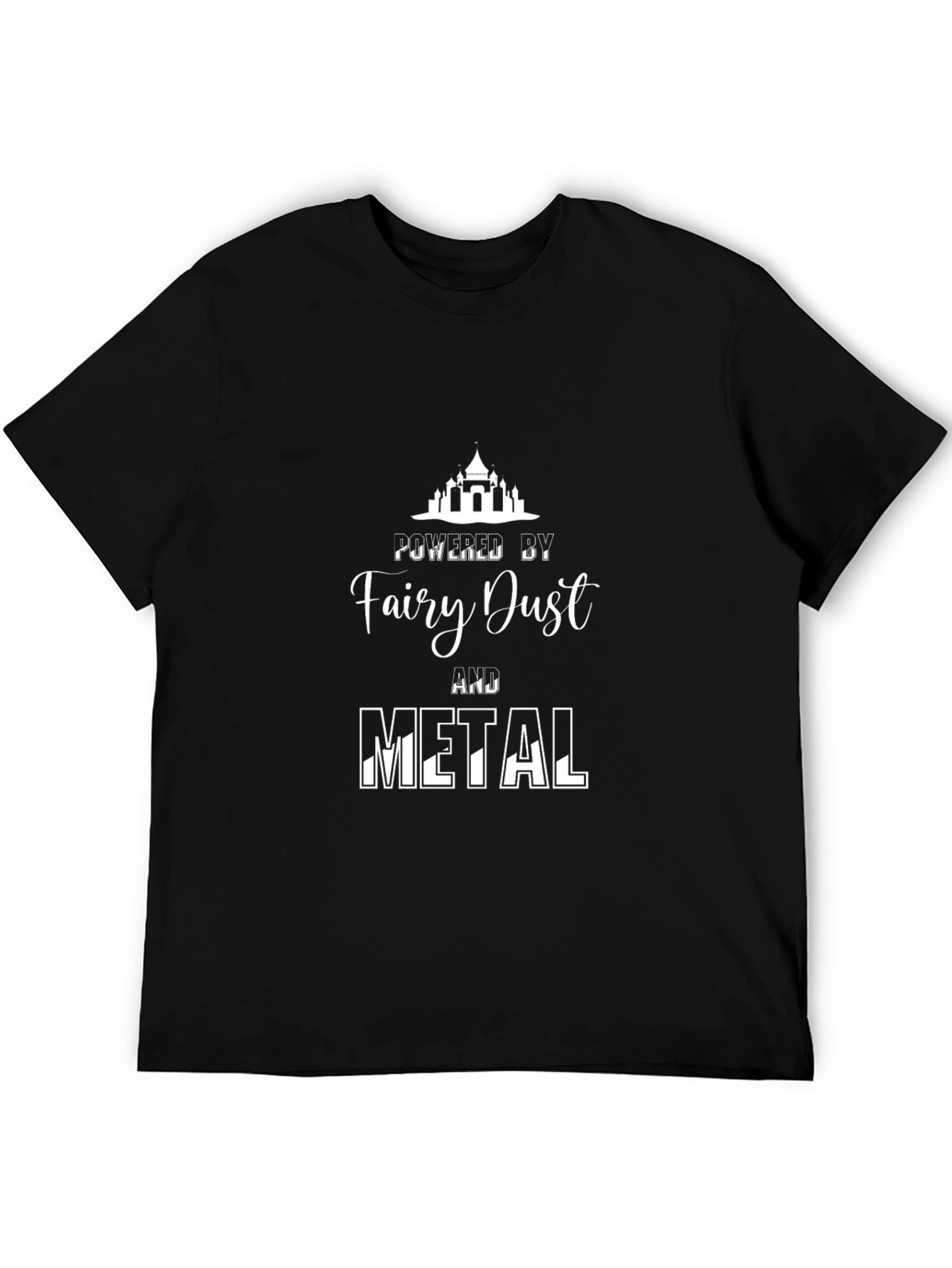 Fairy Dust & Metal Black Graphic T-Shirt