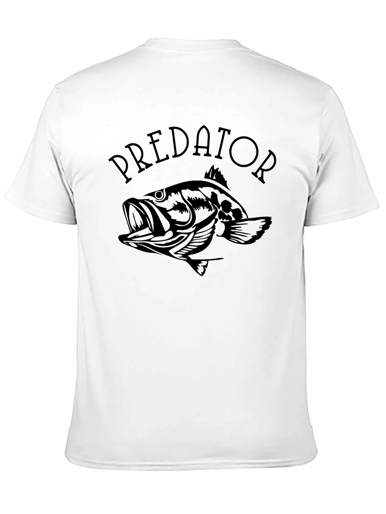 Predator Fish Graphic T-Shirt - Mens Black Tee