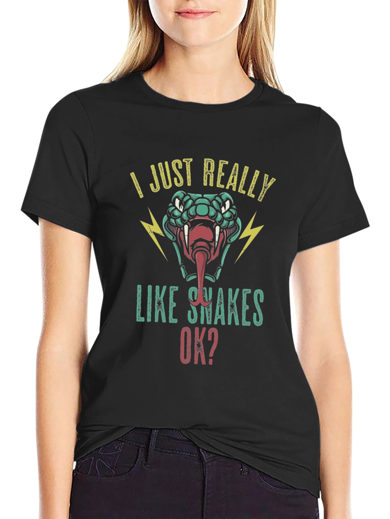 I Just Really Like Snakes Ok? Graphic Tee